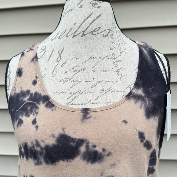 FOR THE REPUBLIC DENIM Tie Dye Cotton Tank Top - Picture 7 of 12